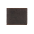 Brown Charlie Leather Wallet for men by Minori Leather, showcasing a sleek genuine leather wallet with multiple card slots.