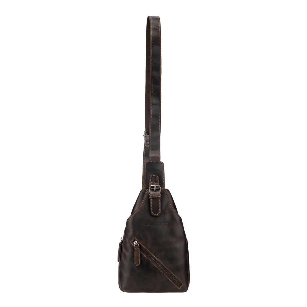 Sydney Leather Crossbody Bag – Unisex – Brown