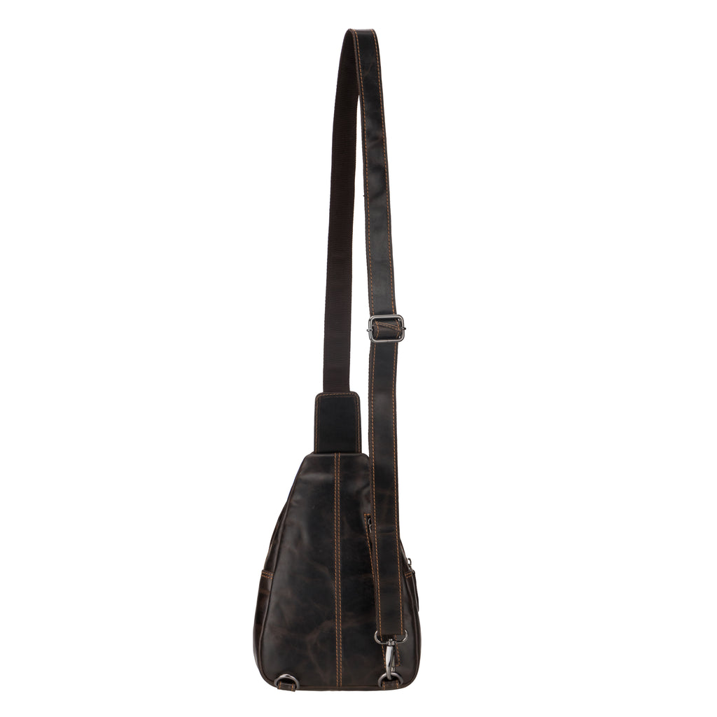 Sydney Leather Crossbody Bag – Unisex – Brown