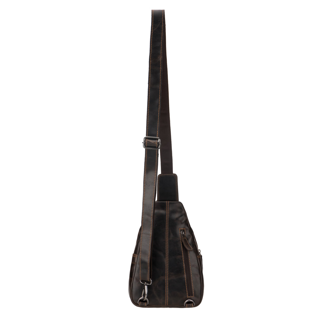 Sydney Leather Crossbody Bag – Unisex – Brown