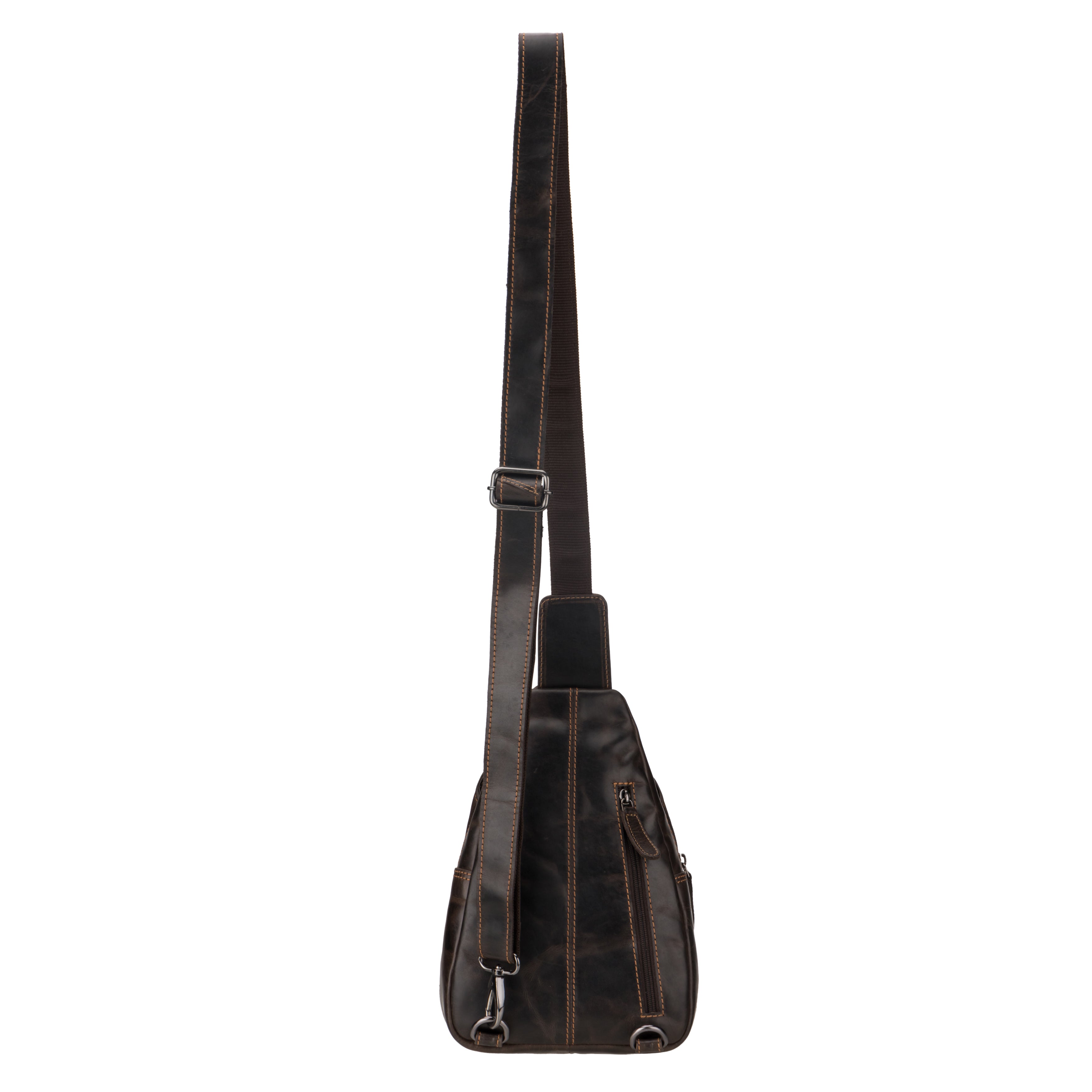 Sydney Leather Crossbody Bag – Unisex – Brown