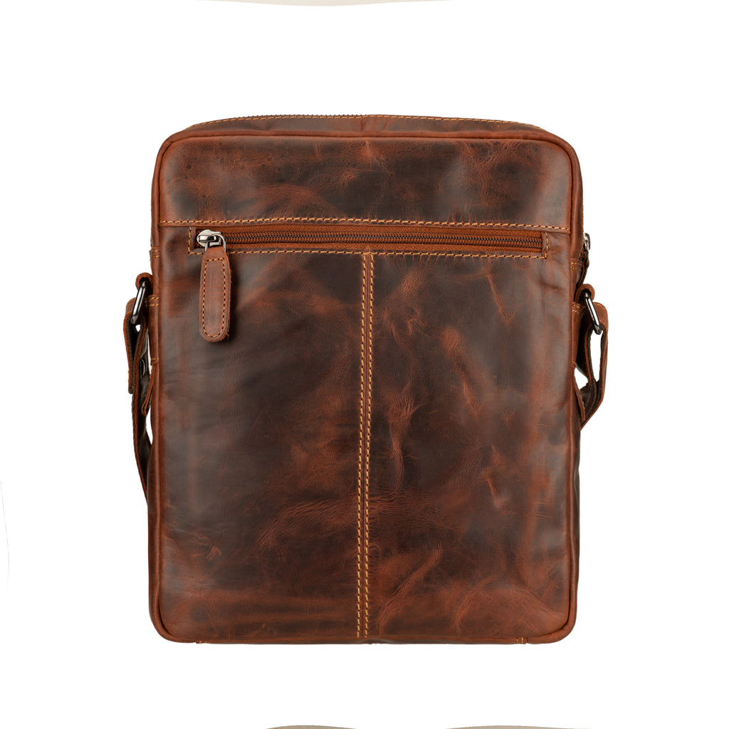 Tokyo Leather Crossbody Bag in Chestnut