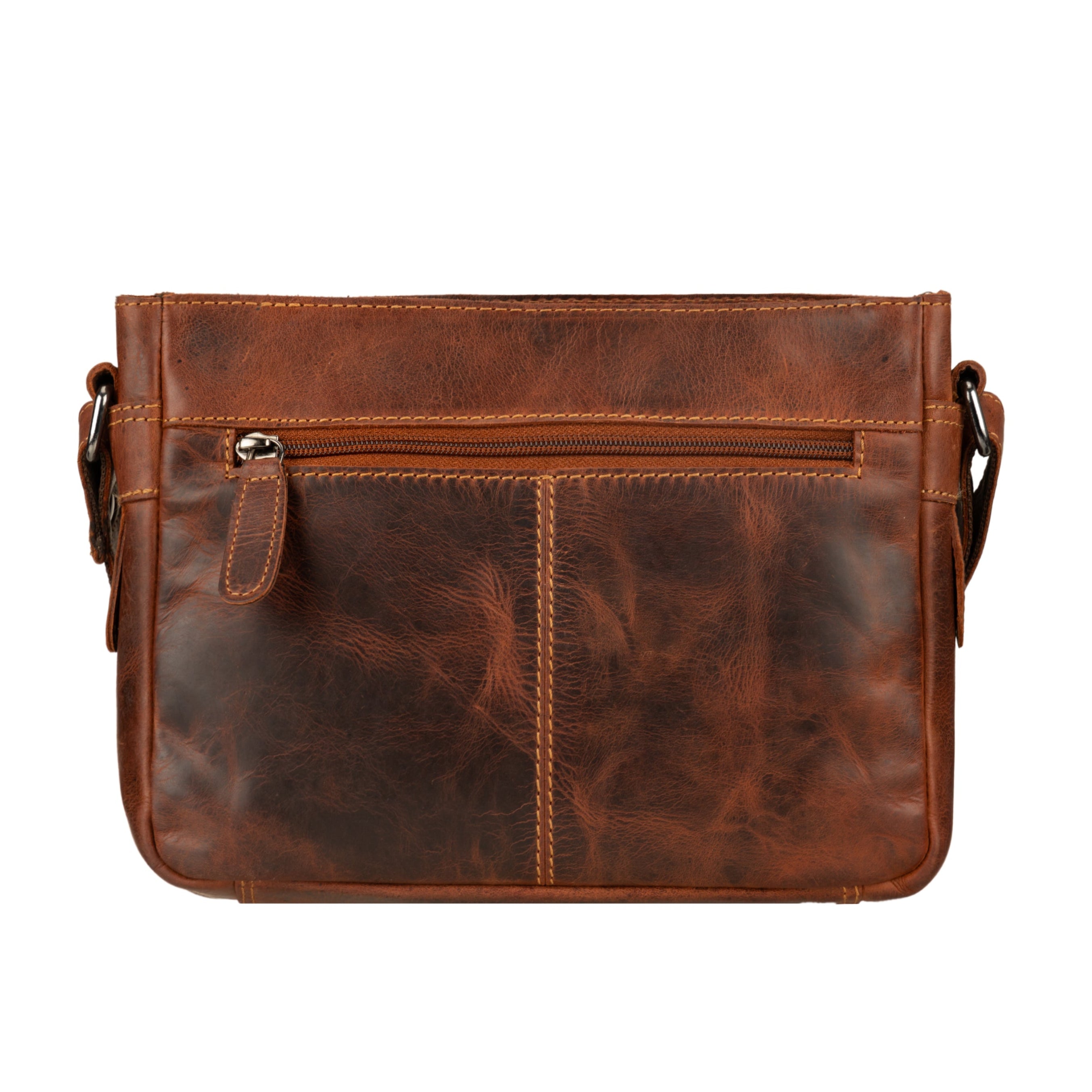 Camden Leather Crossbody Bag in Chestnut