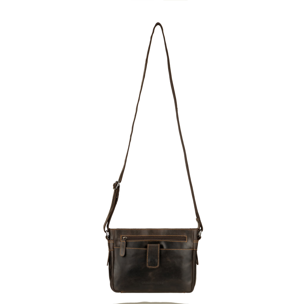 Camden Leather Crossbody Bag in Brown