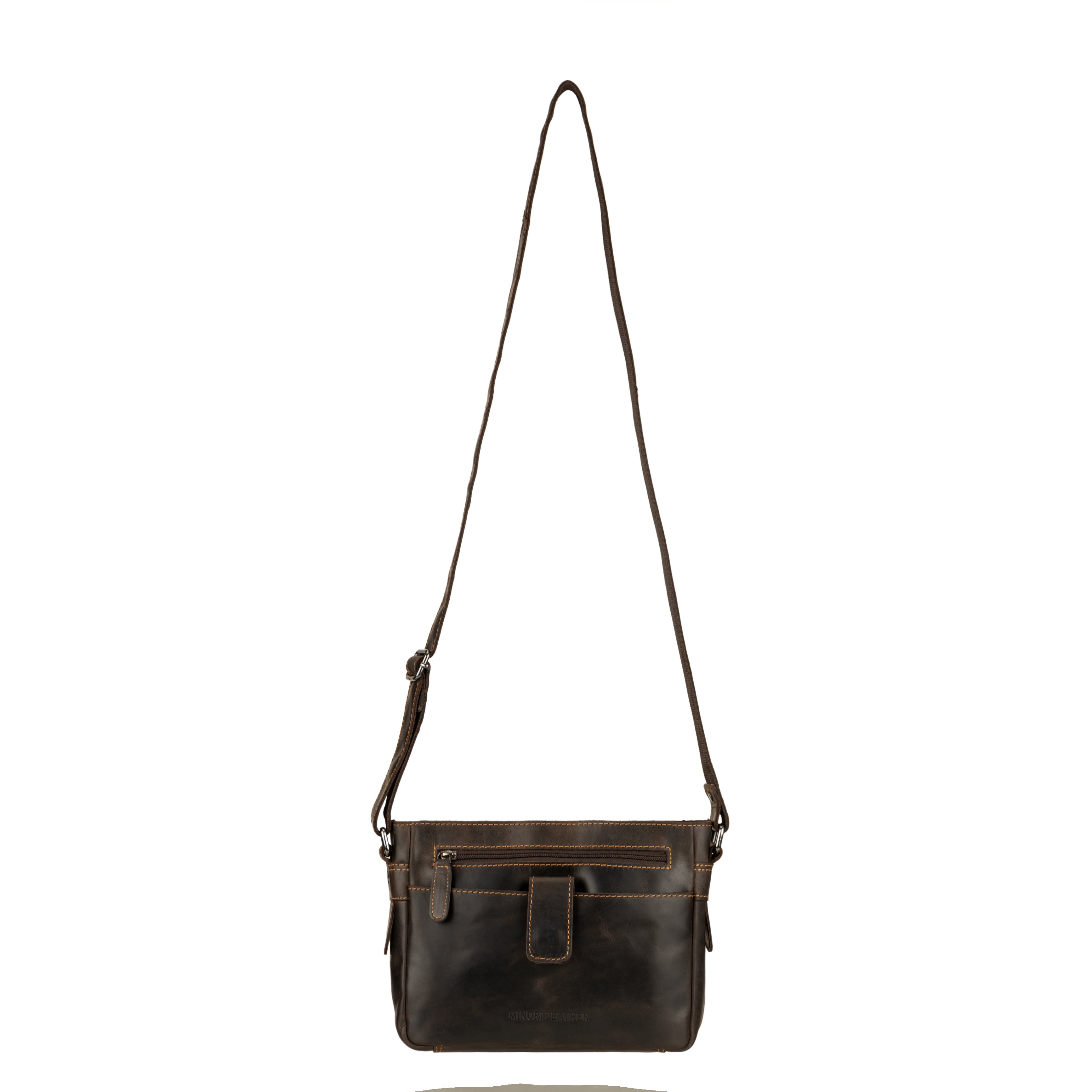 Camden Leather Crossbody Bag in Brown