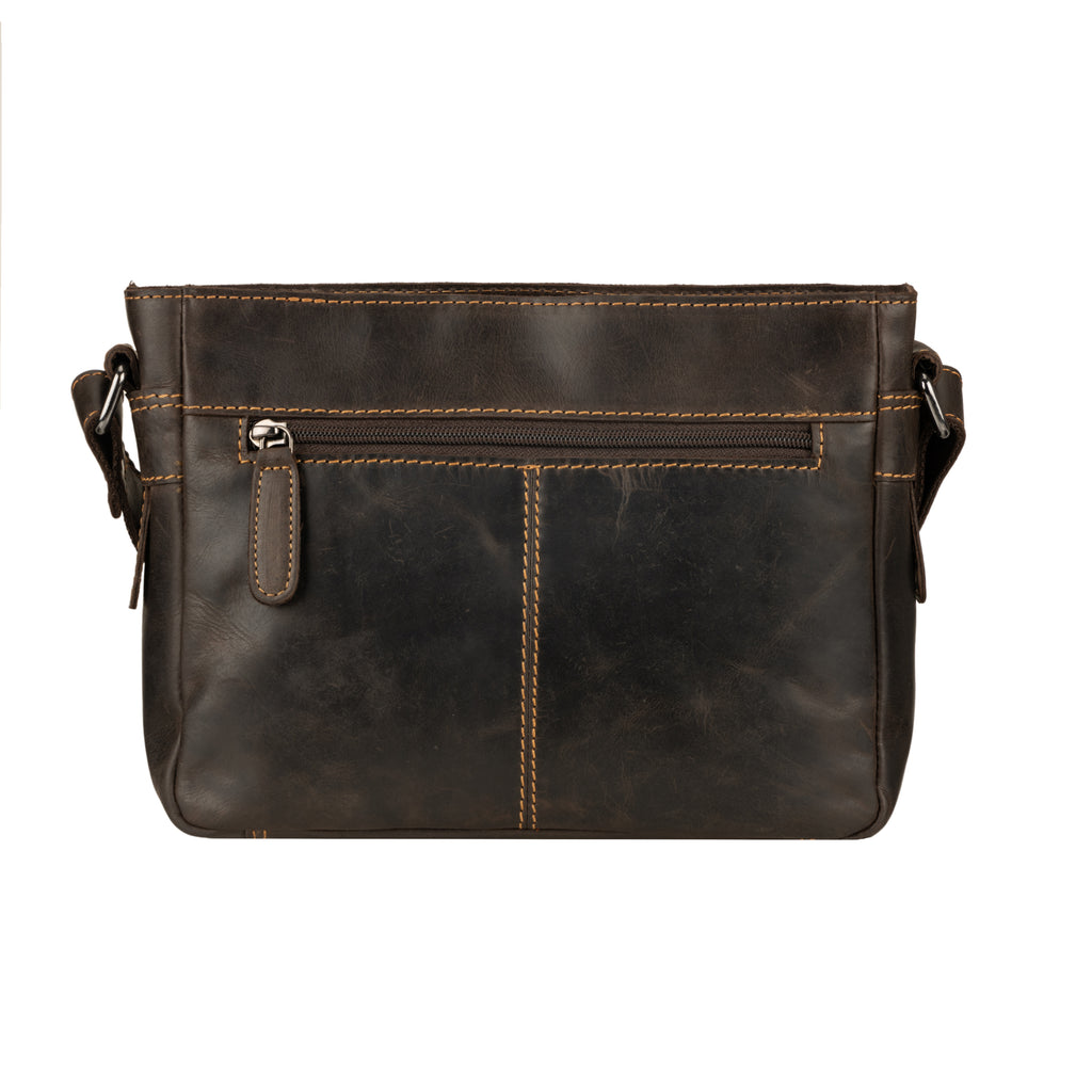 Camden Leather Crossbody Bag in Brown