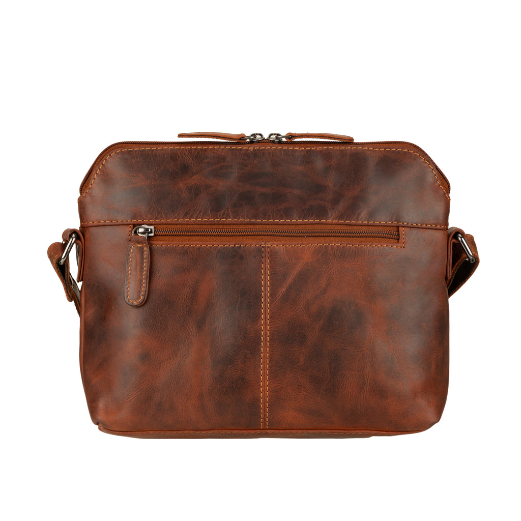 Siena Leather Crossbody Bag in Chestnut