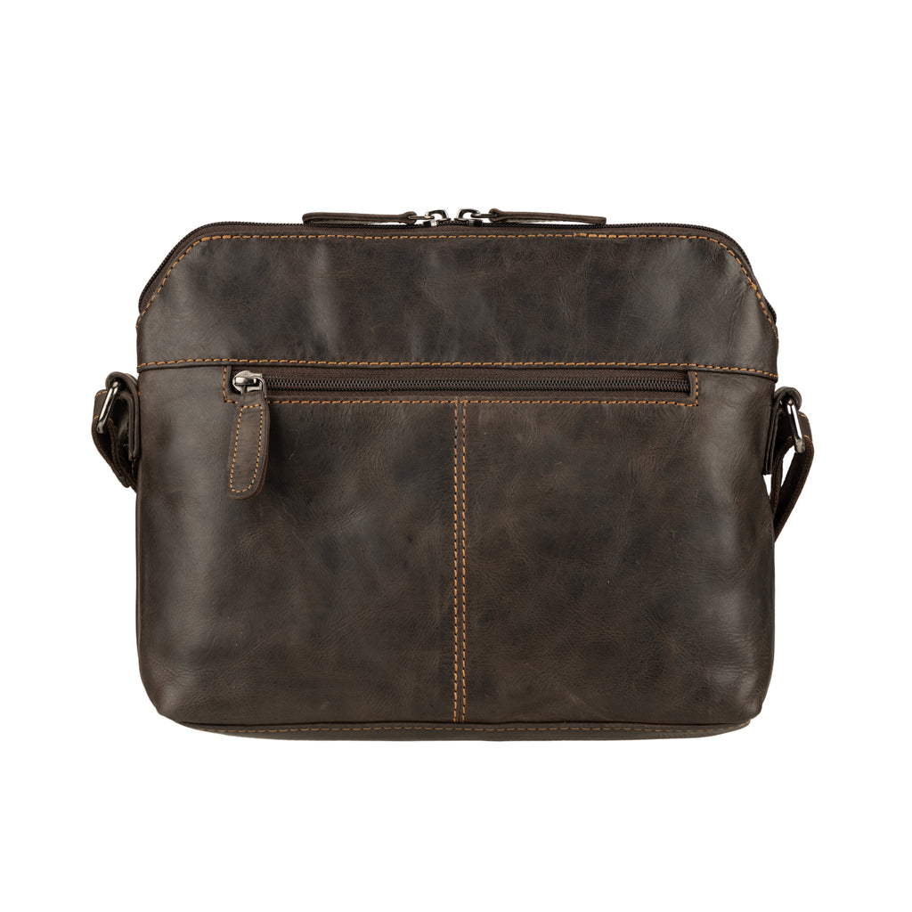 Siena Leather Crossbody Bag in Brown