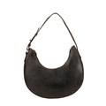 Selene Hobo Leather Shoulder Bag in Brown