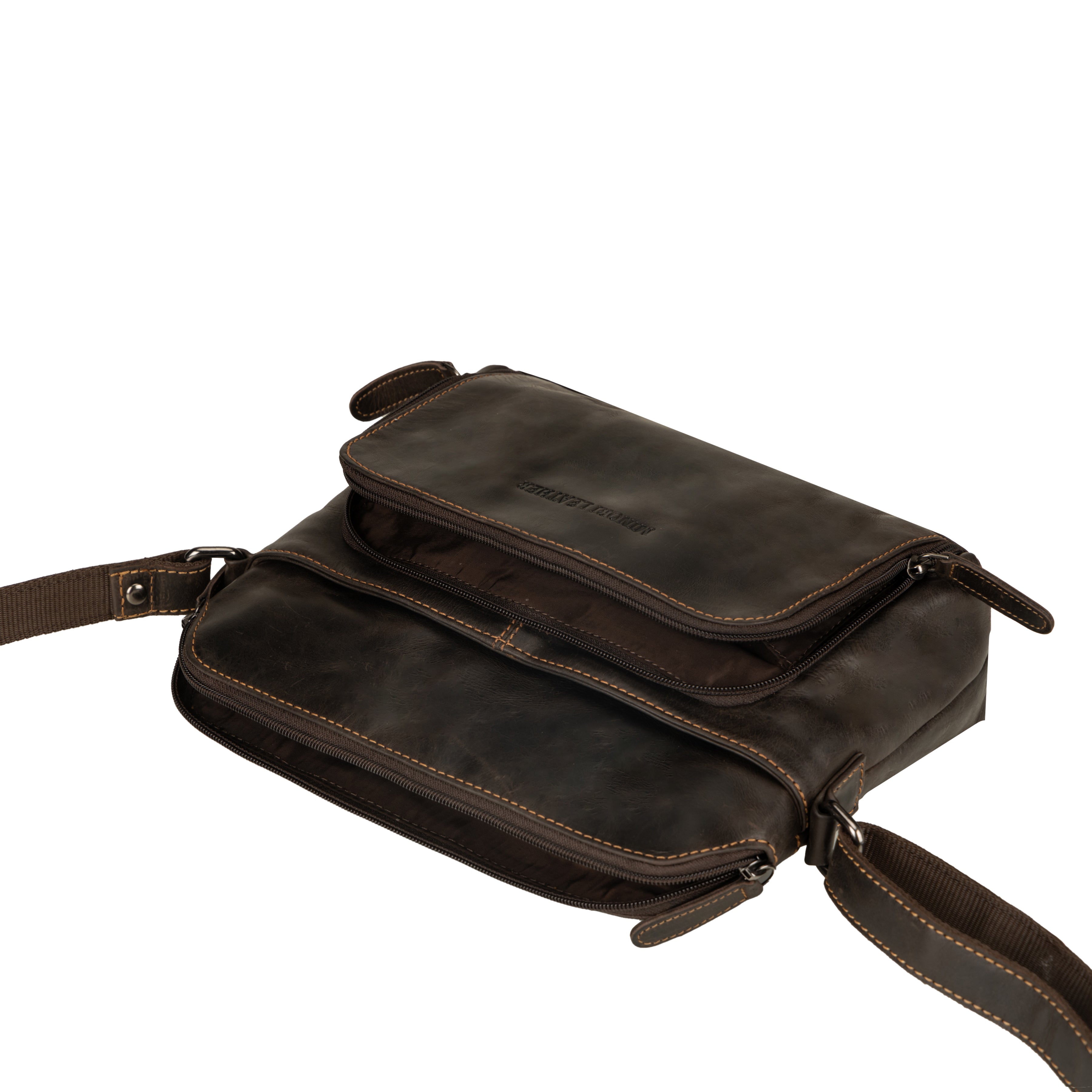 Siena Leather Crossbody Bag in Brown