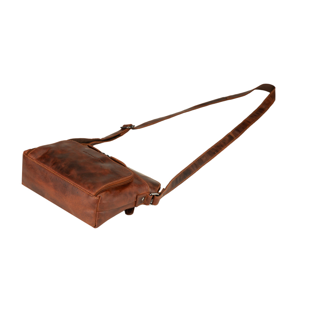 Siena Leather Crossbody Bag in Chestnut
