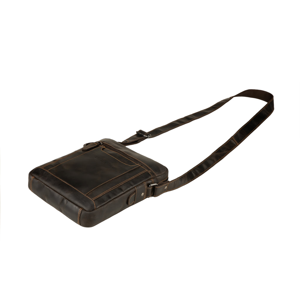 Tokyo Leather Crossbody Bag in Brown
