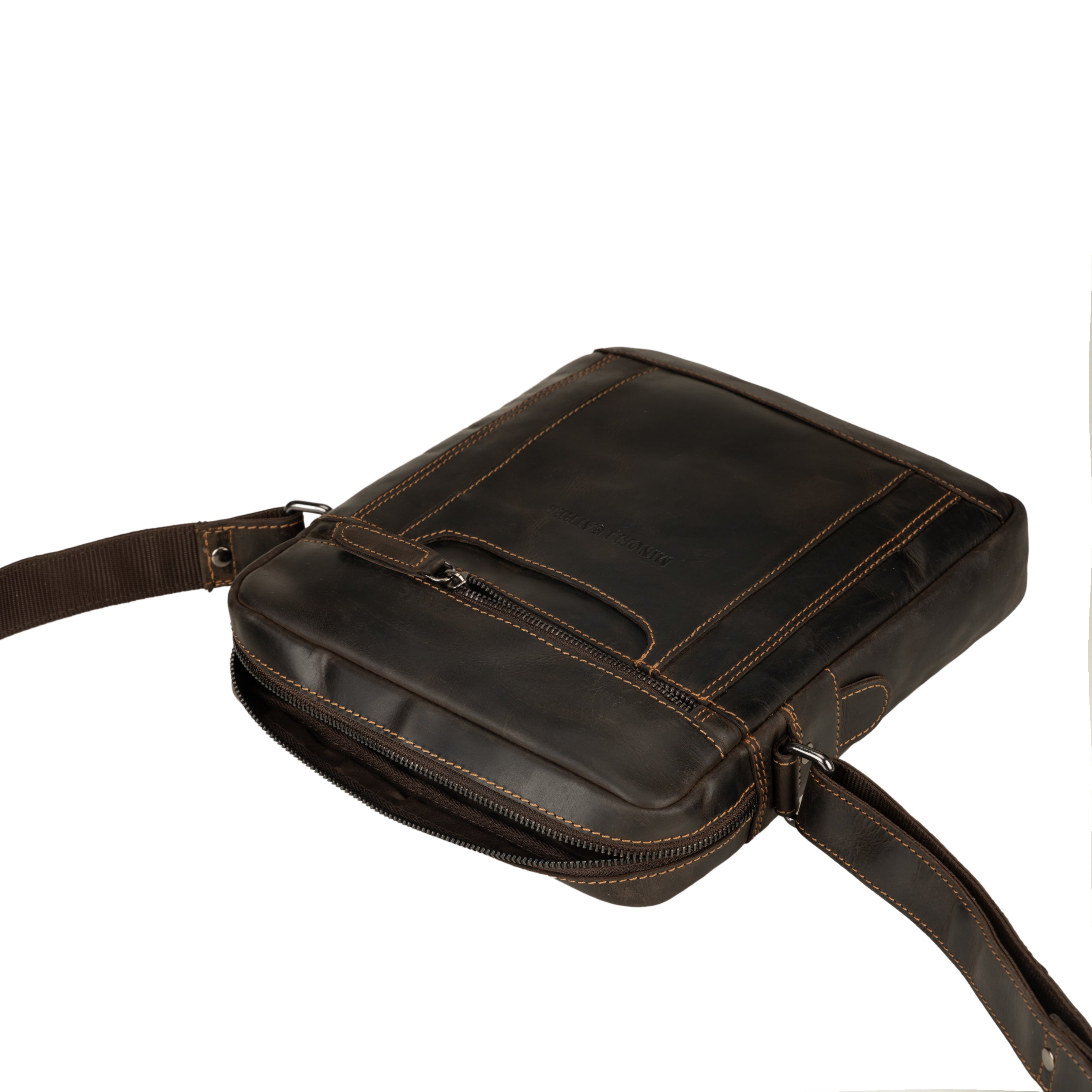 Tokyo Leather Crossbody Bag in Brown