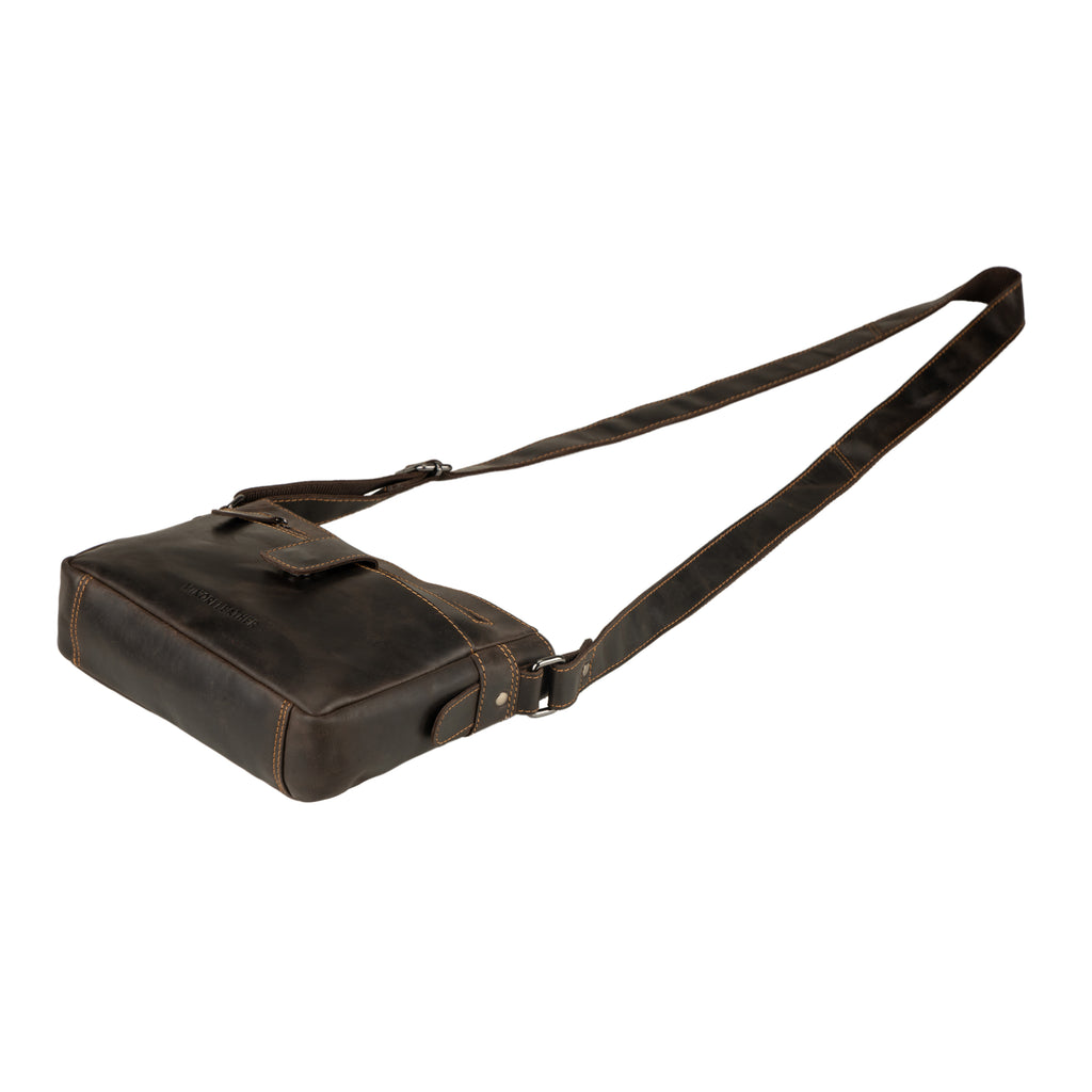 Camden Leather Crossbody Bag in Brown