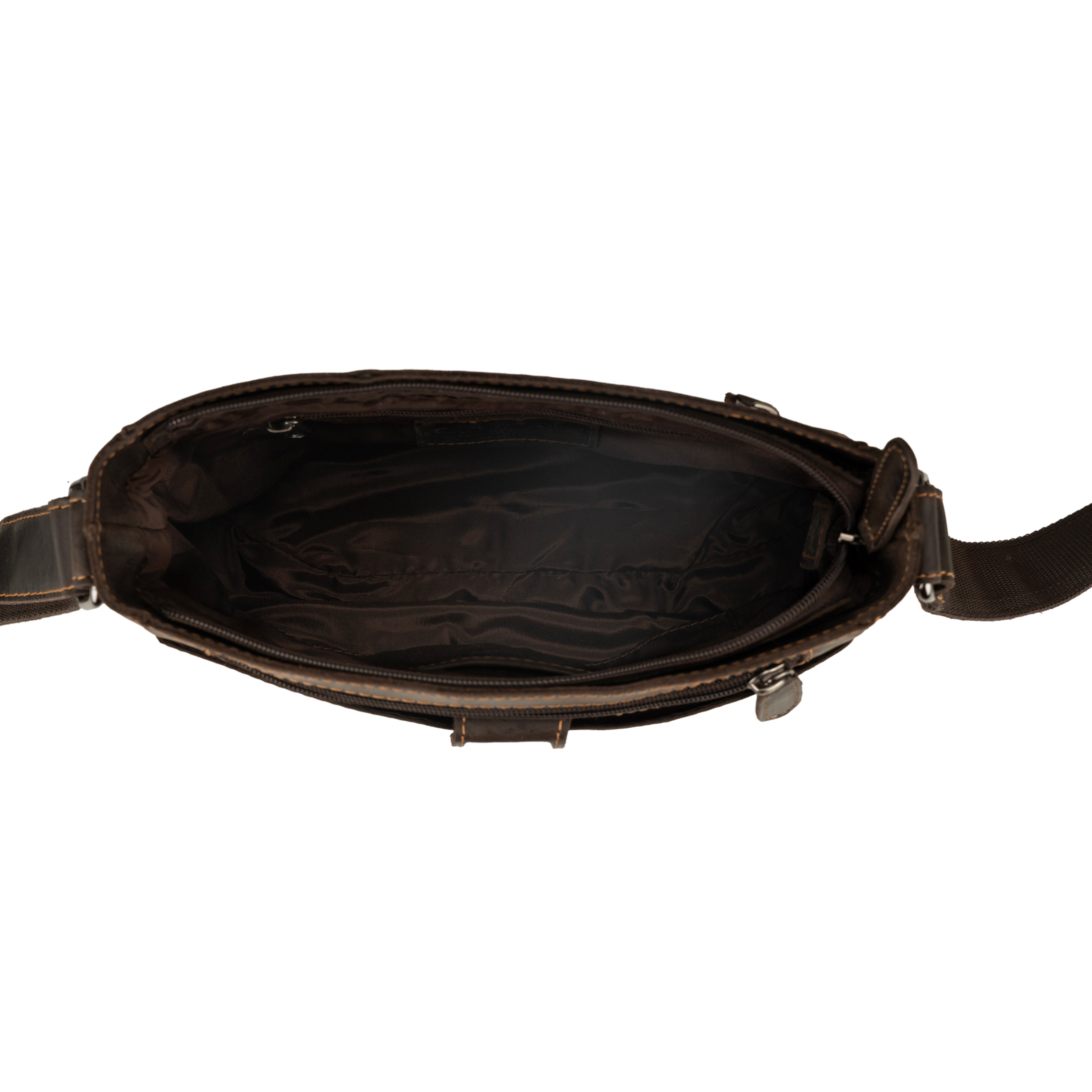 Camden Leather Crossbody Bag in Brown