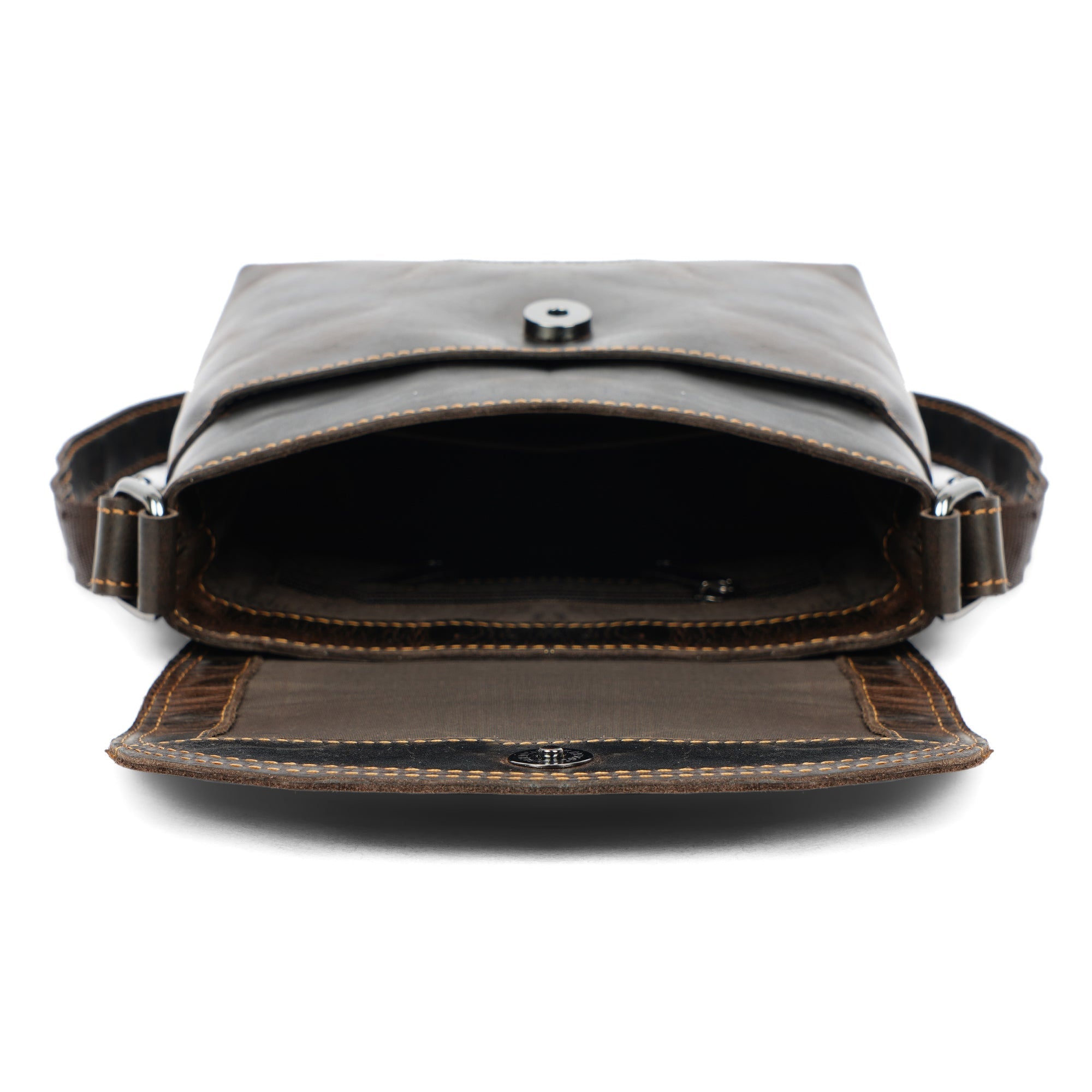 Metro Leather Crossbody Bag in Brown - Minori Leather