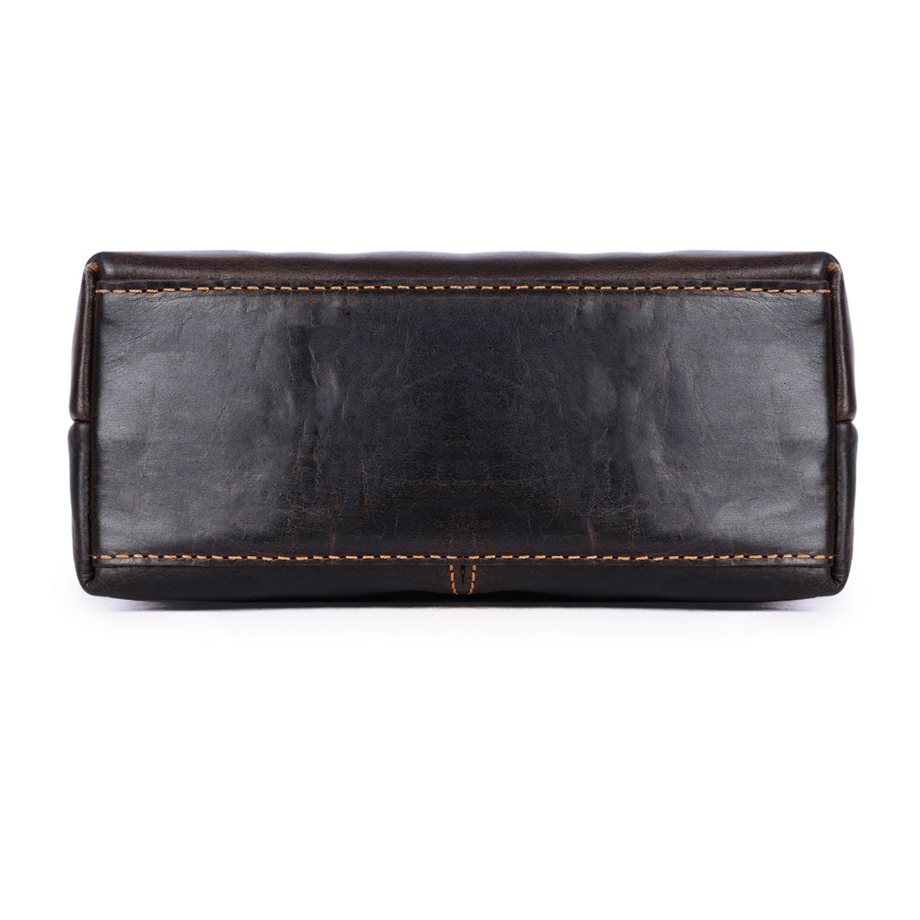Metro Leather Crossbody Bag in Brown - Minori Leather